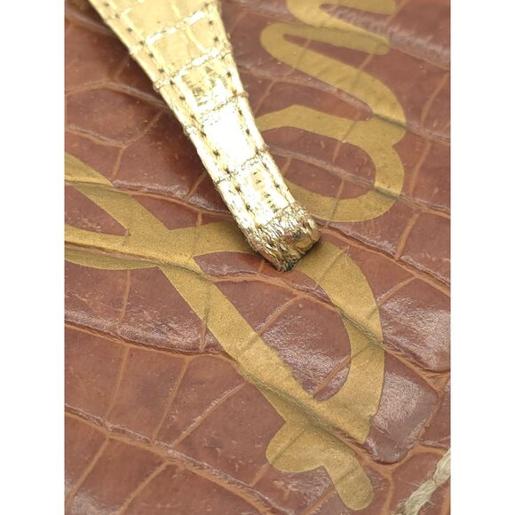 Sam Edelman Women's Leather Thong Sandals Set Of 3 - Black Brown & Gold - Picture 4 of 16